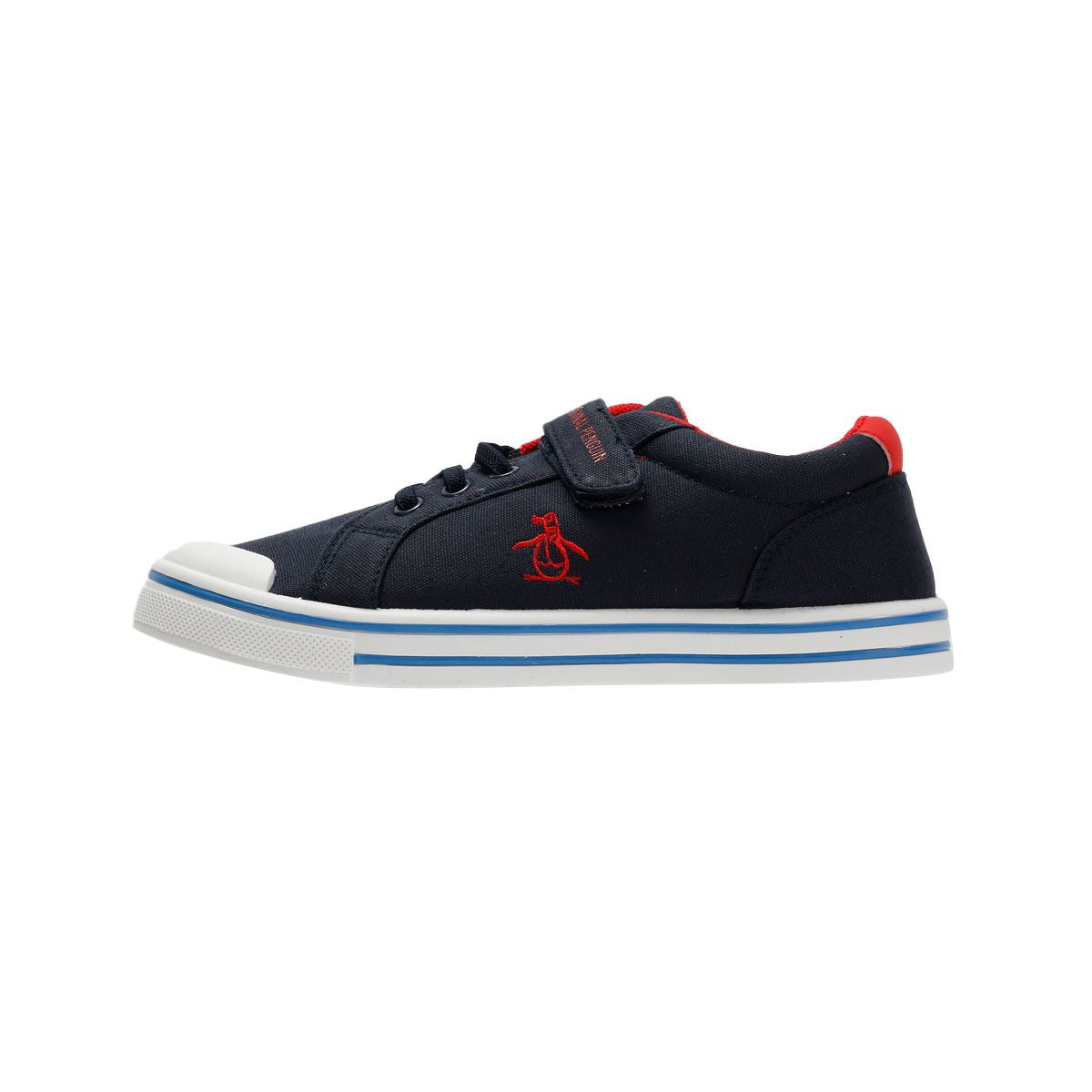 Penguin Junior Rainbow Canvas Navy/Red Sneakers