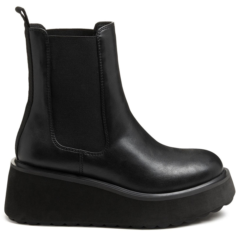 Rocket Dog Heyday Polyurethane Women's Black Flat Chelsea Boots