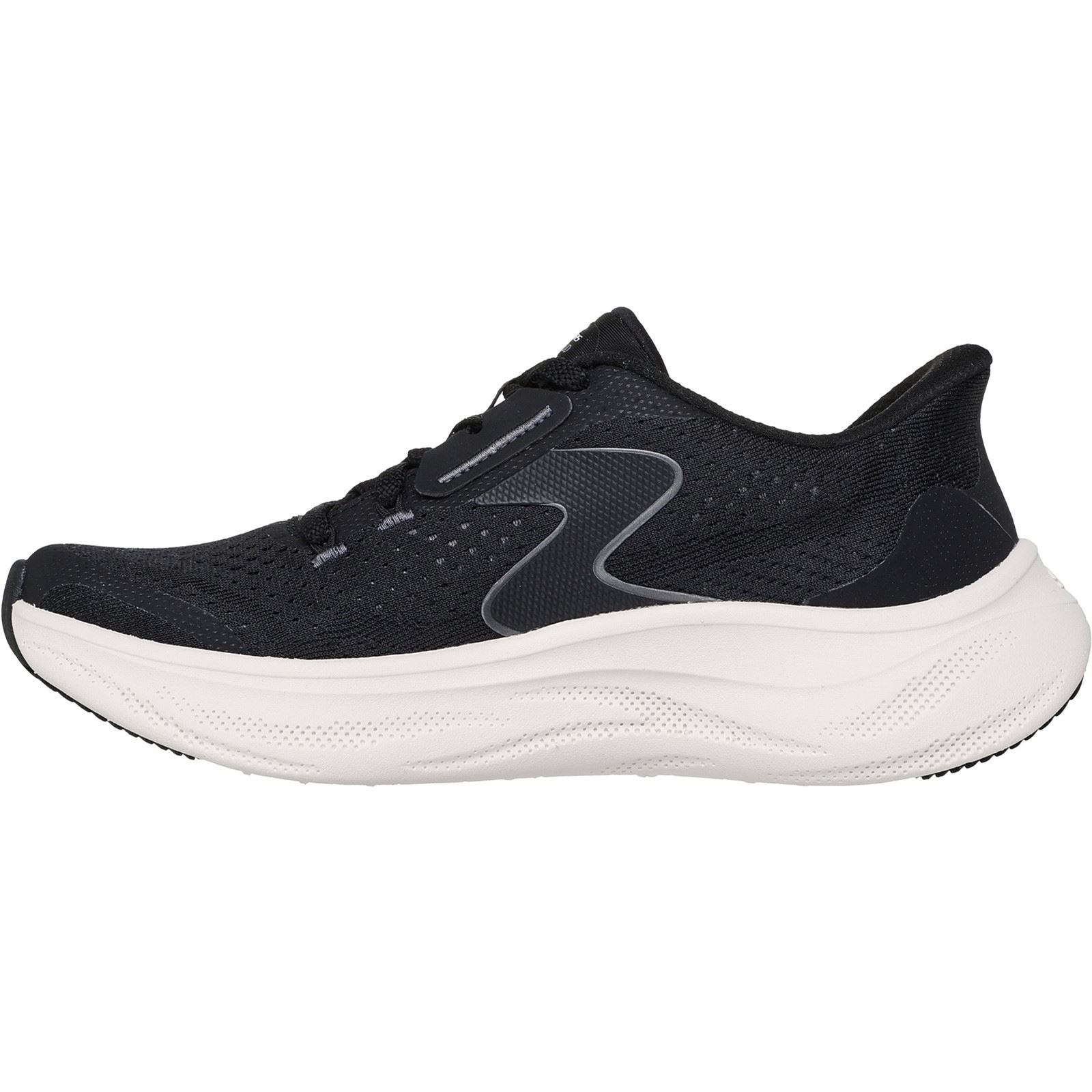 Skechers Skech Cloud Plush Horizon Synthetic Women's Black/White Sneakers