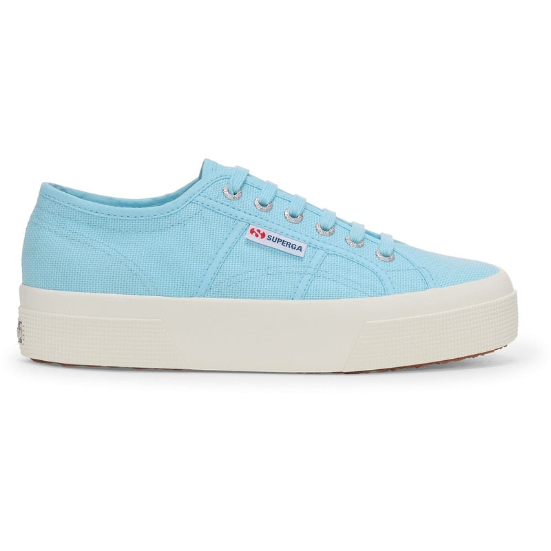 Superga 2740 PLATFORM Cotton Women's Crystal Azul Sneakers