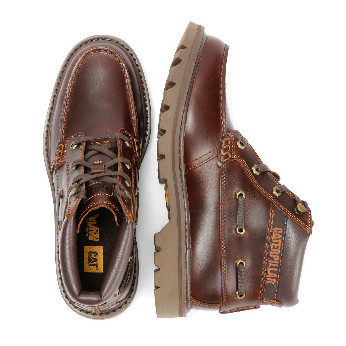 Caterpillar Colorado Boat Mid Leather Men's British Tan Boots