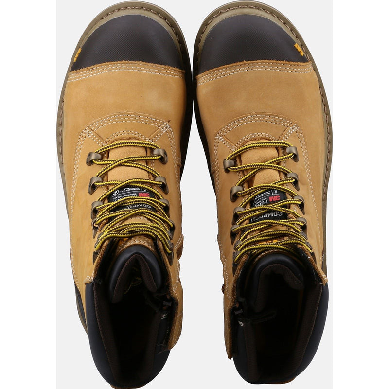 Caterpillar Premier Nubuck Honey Safety Boots