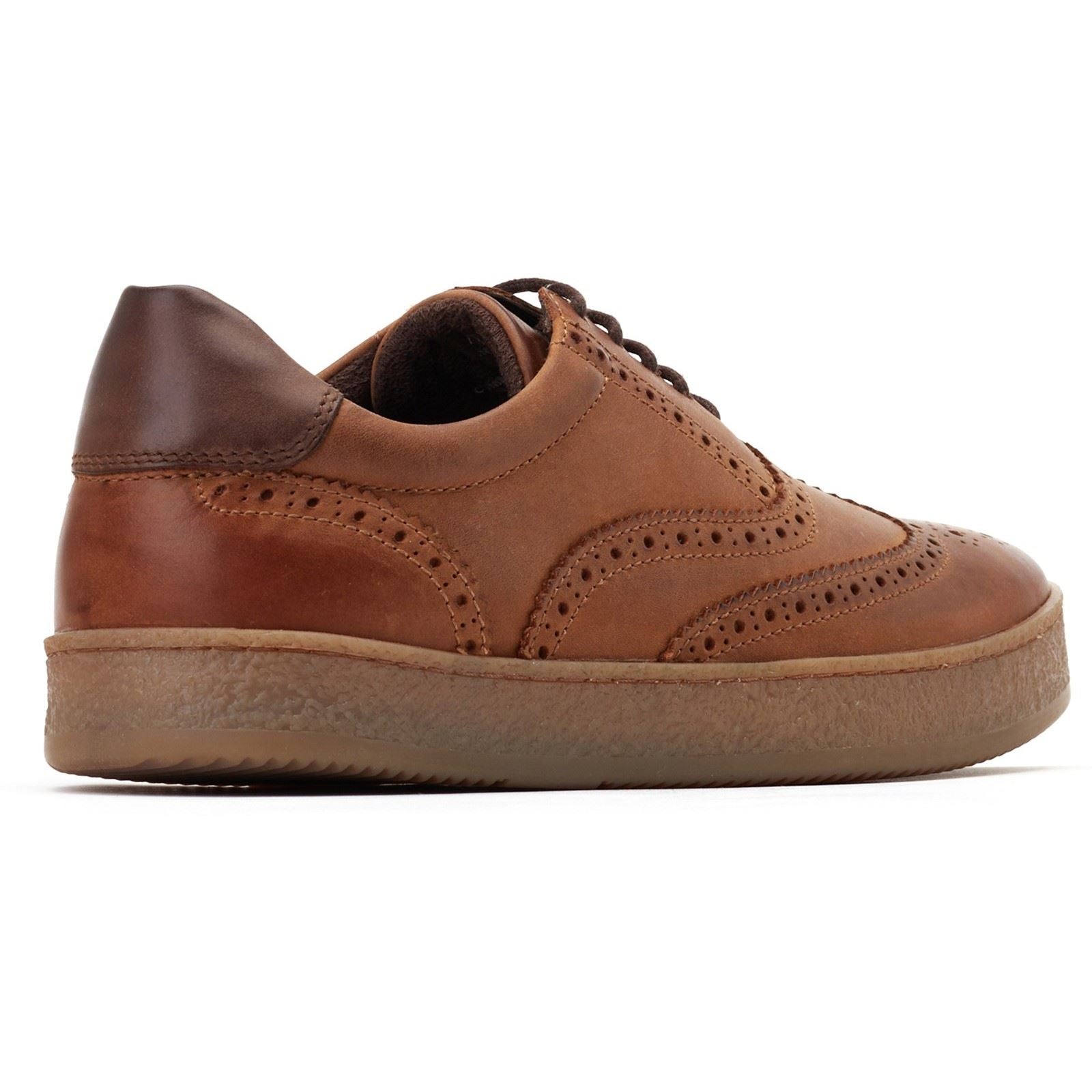 Base London Christo Leather Men's Tan Lace-Up Shoes