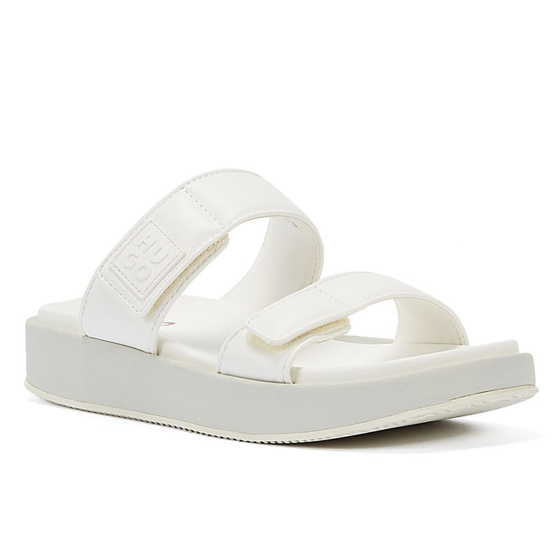 Hugo Emma Women's Cream Slides – Tower-London.US