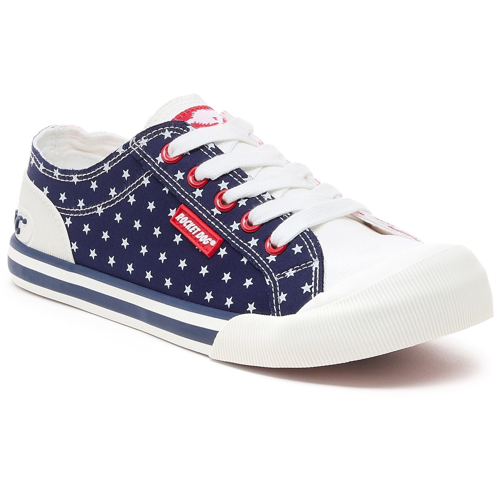 Rocket Dog Jazzin Spangle Cotton Women's Red/Navy Sneakers