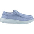 HEYDUDE Wendy COMF Suede Leather Women's Faded Denim/Cloud Blue Moccasins Shoes