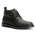 Tower London Armour Lace Up Leather Men's Black Boots
