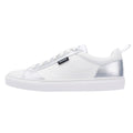 Hugo Morrie Tennis Women's White/Silver Sneakers