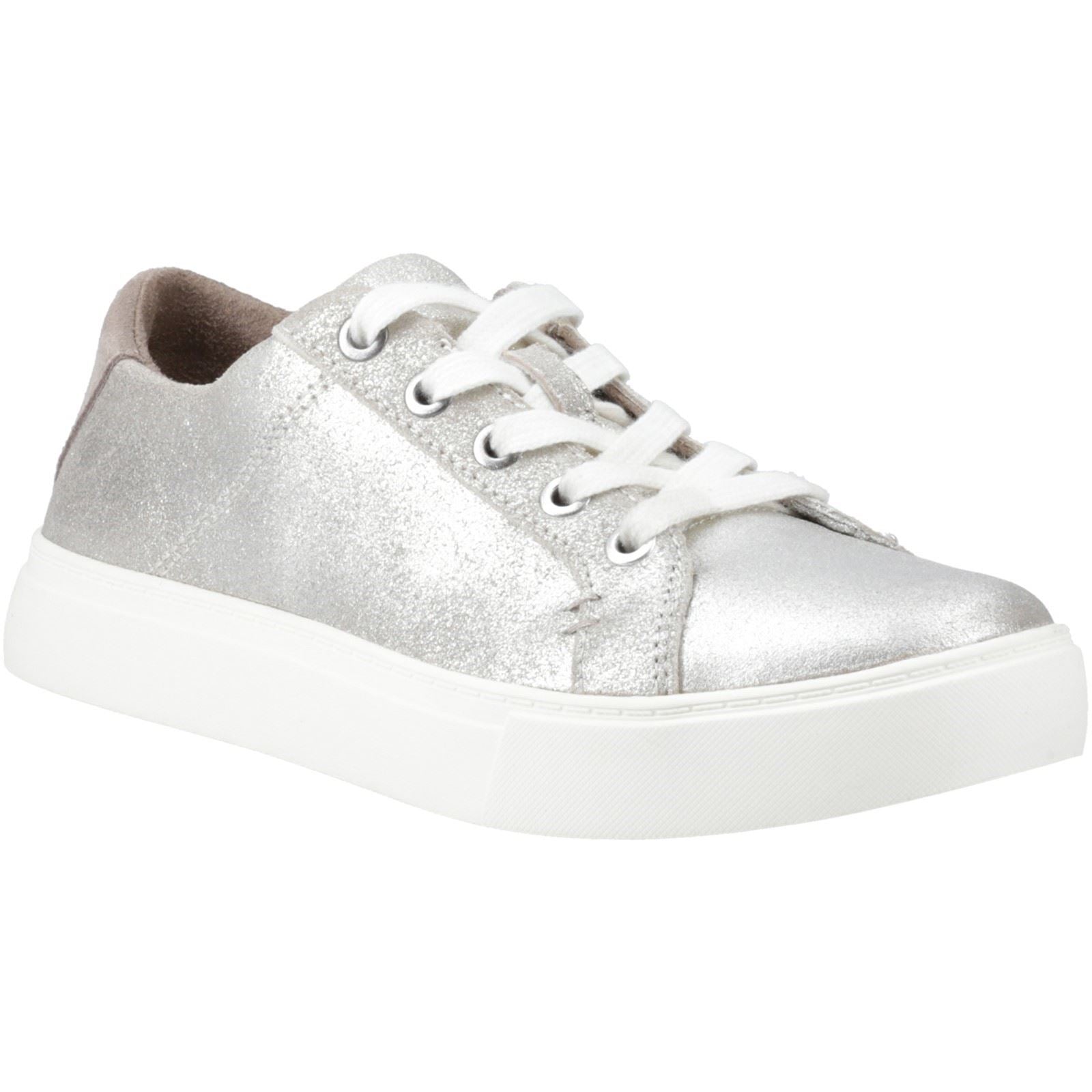 TOMS Kameron Leather Women's Silver Sneakers