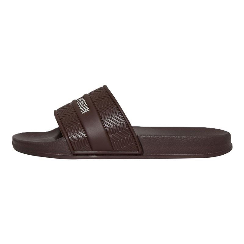 Penguin Paradise Men's Chocolate Slides