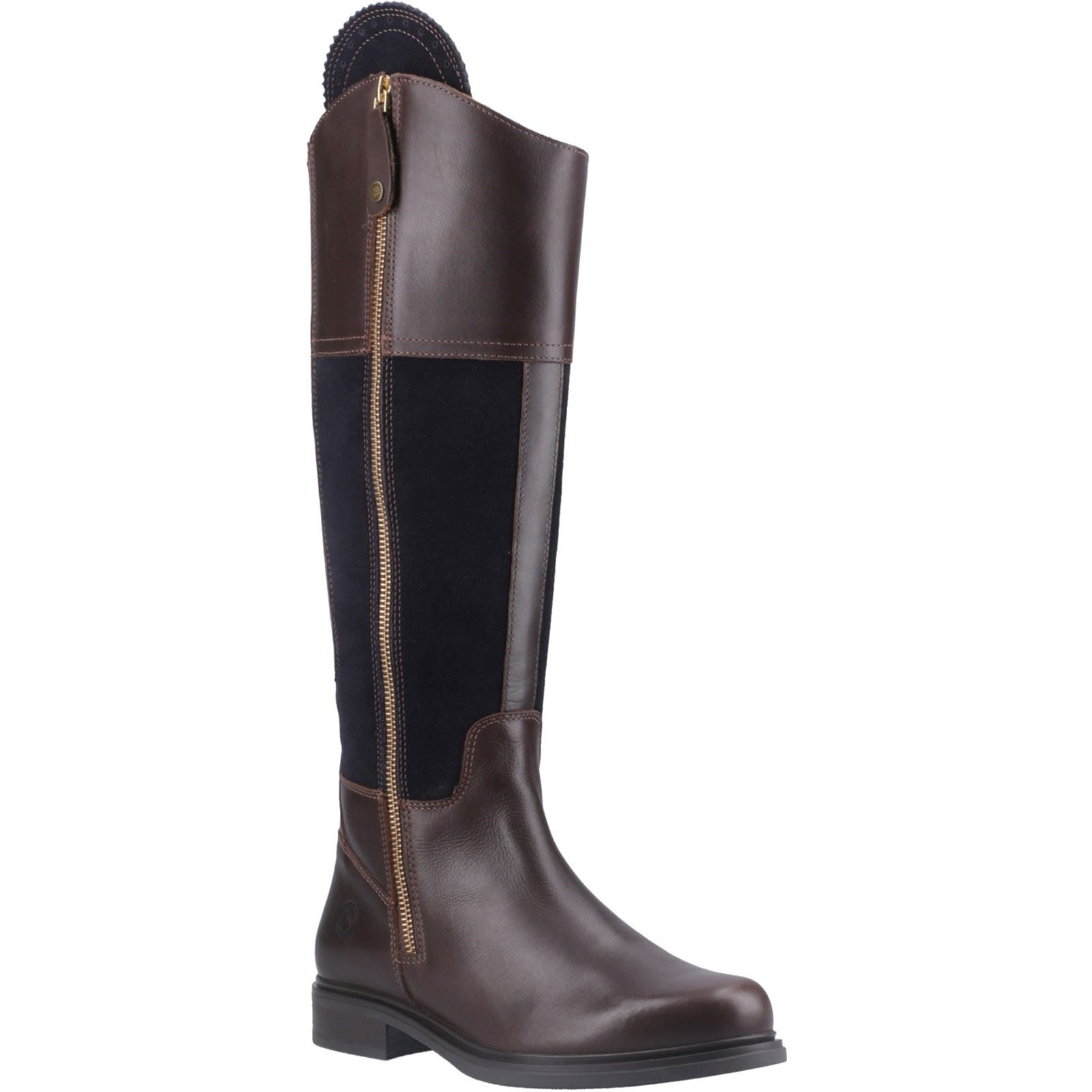 Cotswold Buscot Leather Women's Brown/Navy Boots