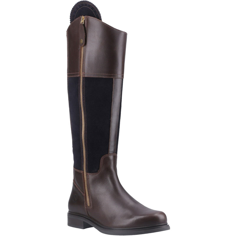 Cotswold Buscot Leather Women's Brown/Navy Boots