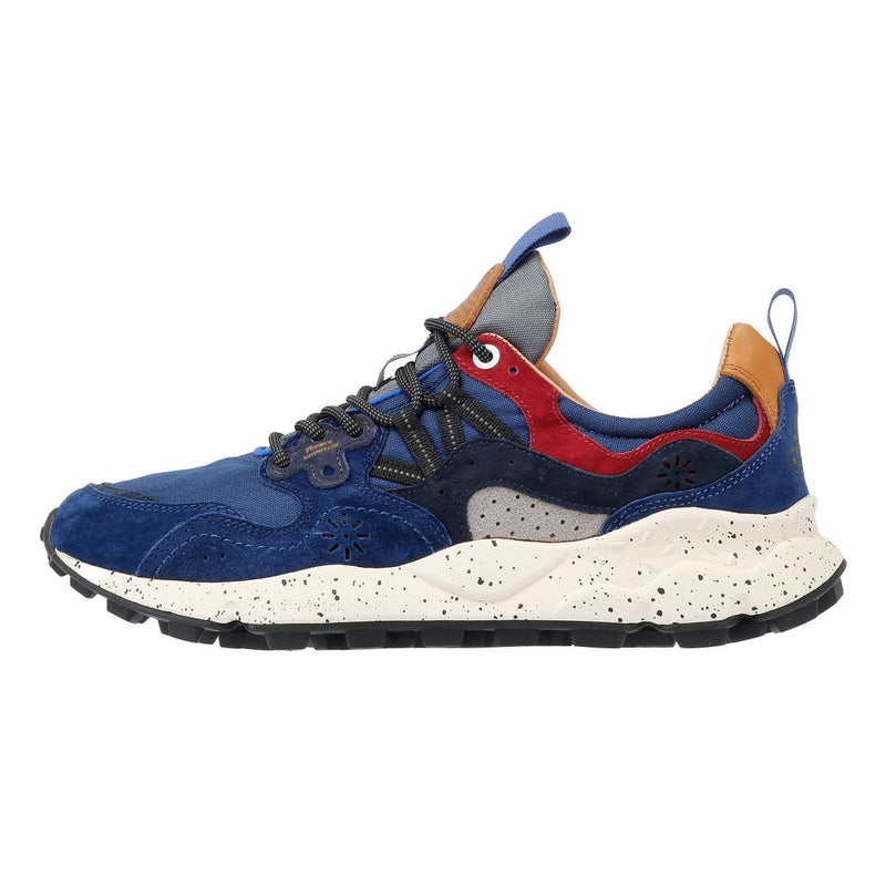 Flower Mountain Yamano 3 Suede Men's Light Navy/Orange Sneakers