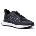 Boss Jonah Runn Men's Black/Gold Sneakers