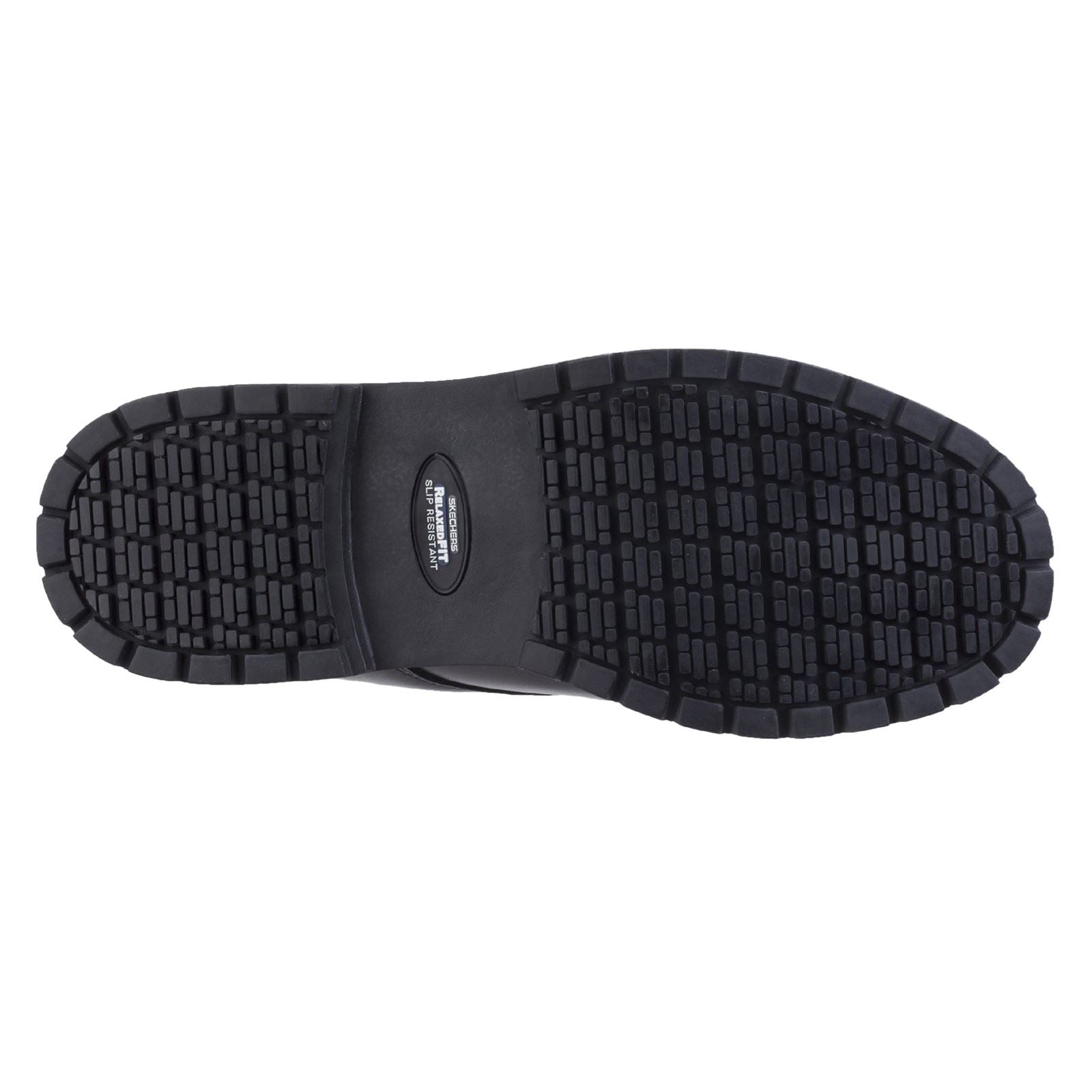 Skechers Workwear Cottonwood Elks Leather Men's Black Safety Shoes