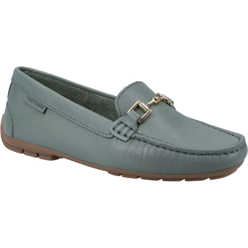 Hush Puppies Eleanor Leather Women's Sage Loafers
