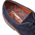 Base London Mawley Leather Men's Navy Oxford Shoes
