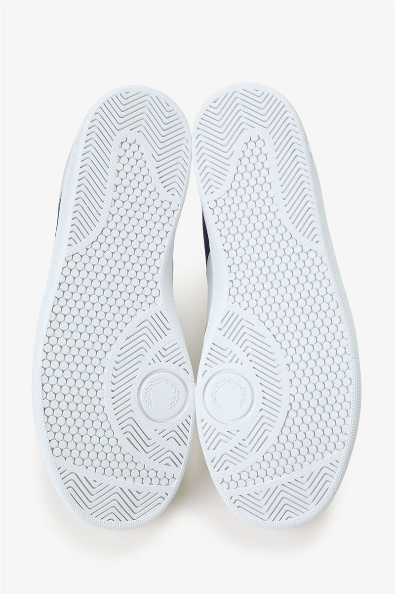 Fred Perry B725 Leather Suede Men's White/Navy/Mint Sneakers