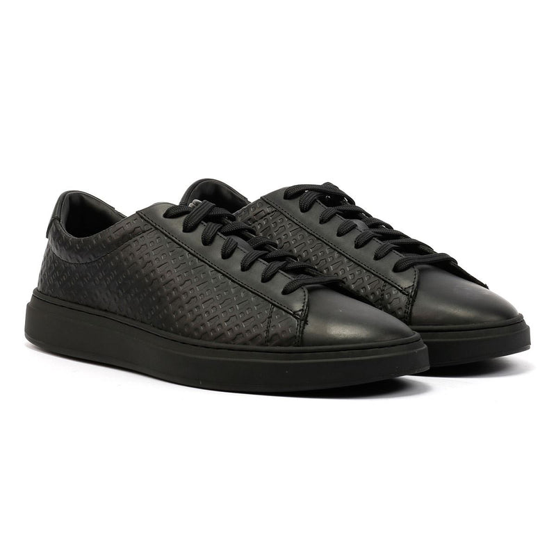 Boss Kieran Tennis Leather Men's Black Sneakers