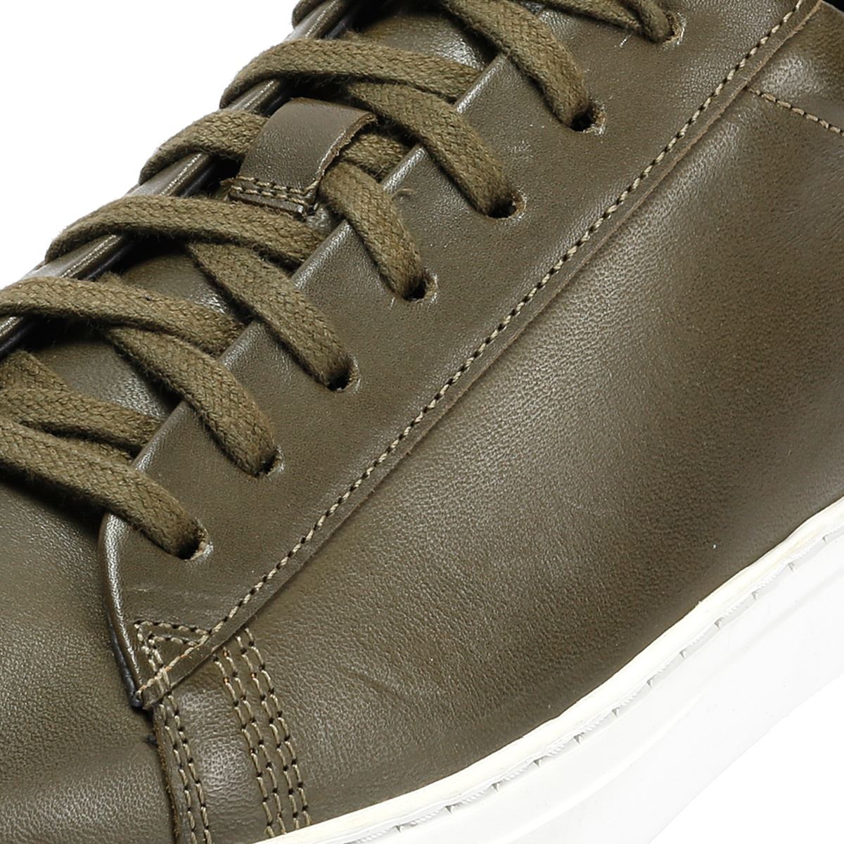 Ben Sherman Ace Cupsole Leather Men's Olive Sneakers