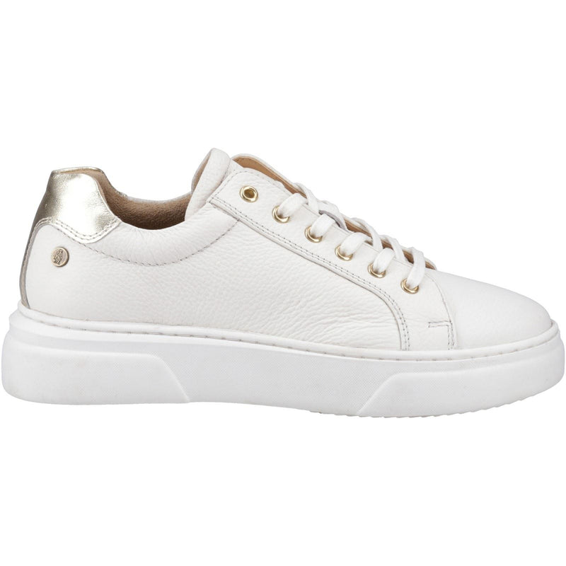 Hush Puppies Kathryn Leather Women's White Sneakers