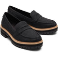 TOMS Cara Leather Women's Black Loafers