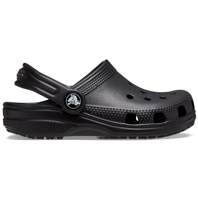 Crocs Toddler Classic Croslite Rubber Black Loafers