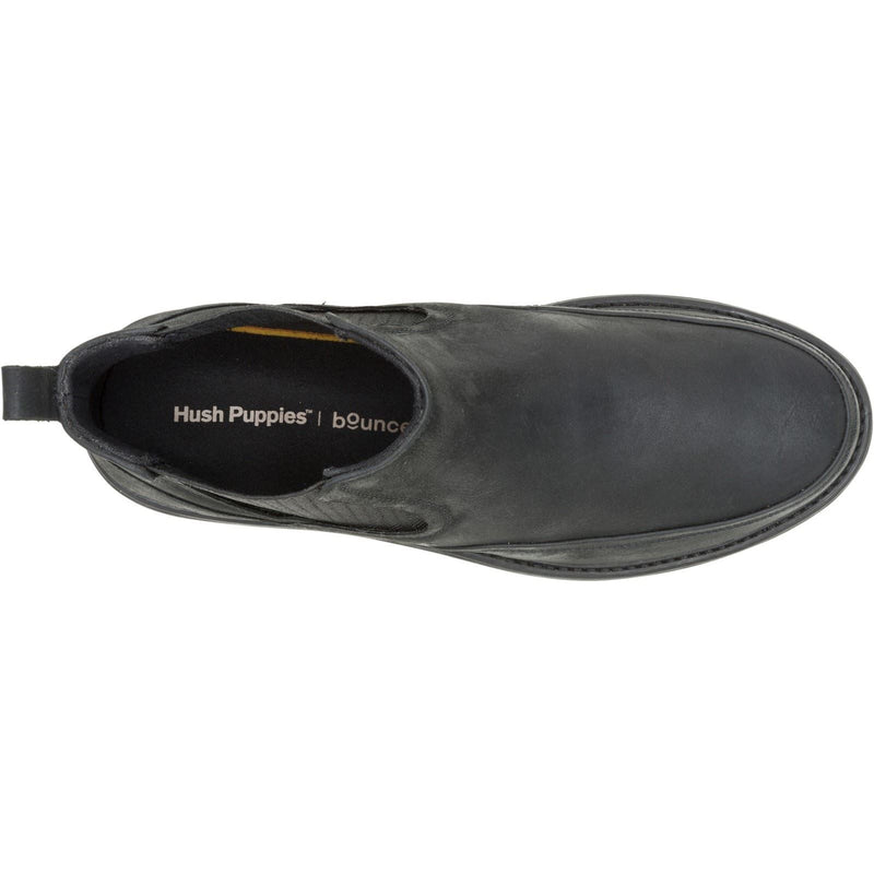 Hush Puppies Jenson Leather Men's Black Boots