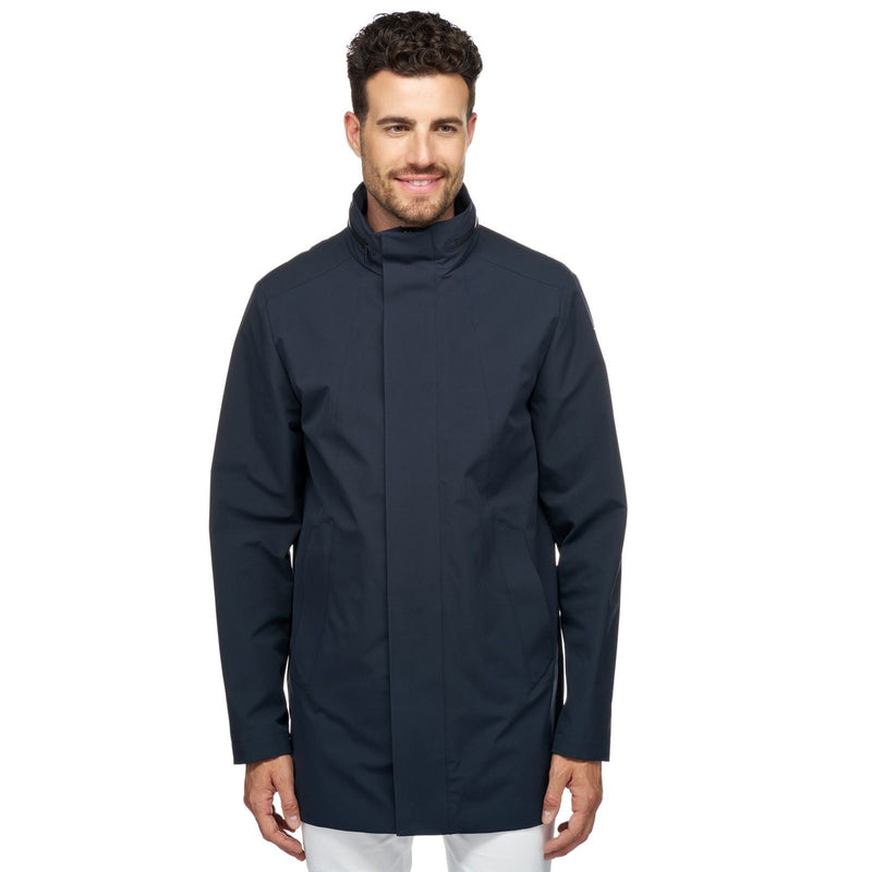 Geox M SPHERICA Men's Blue Straight Coat