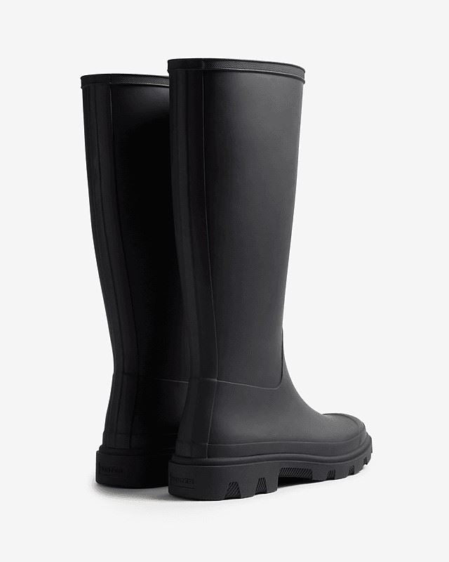 Hunter Downpour Tall Rubber Women's Black Wellington Boots