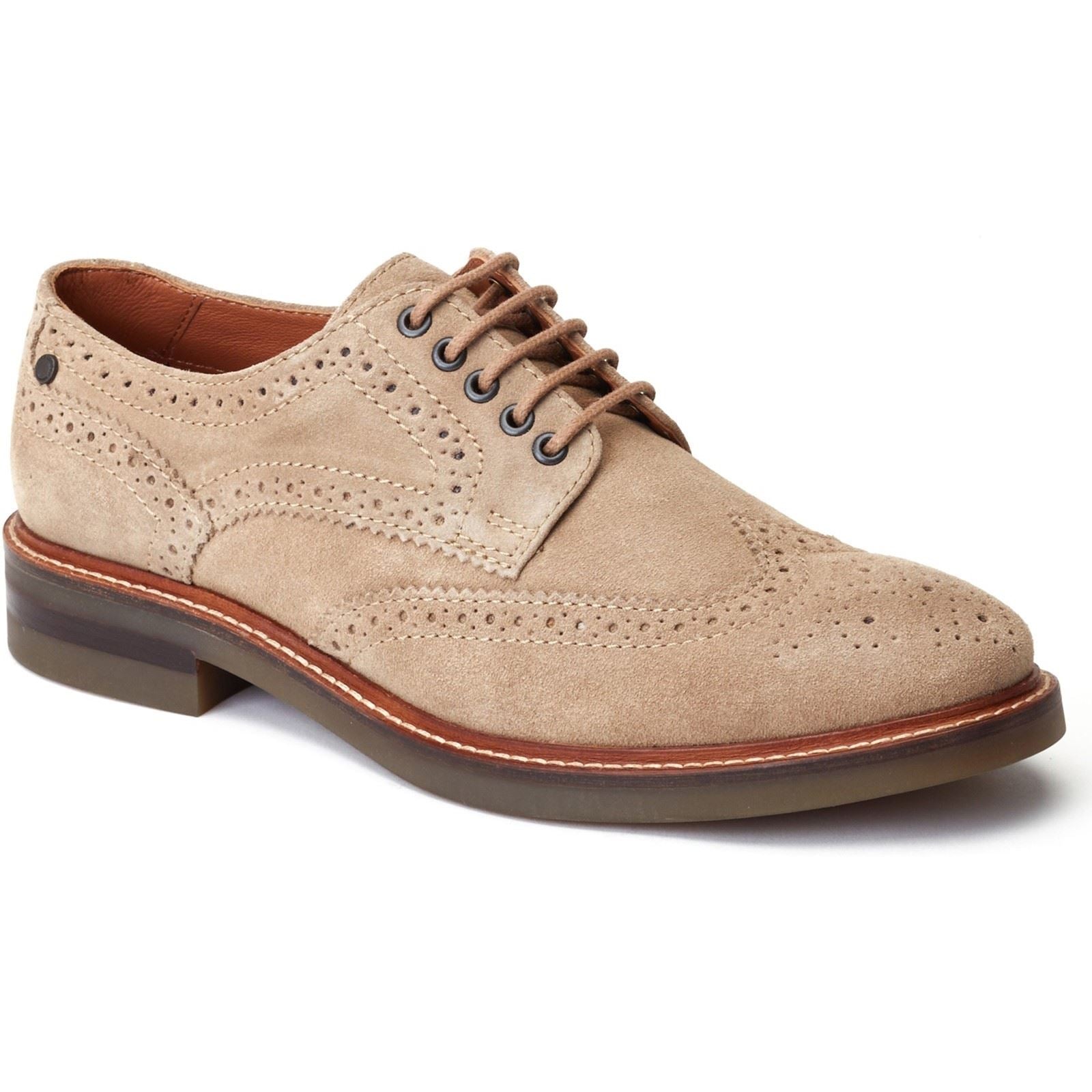Base London Hatfield Leather Men's Sand Brogues Shoes