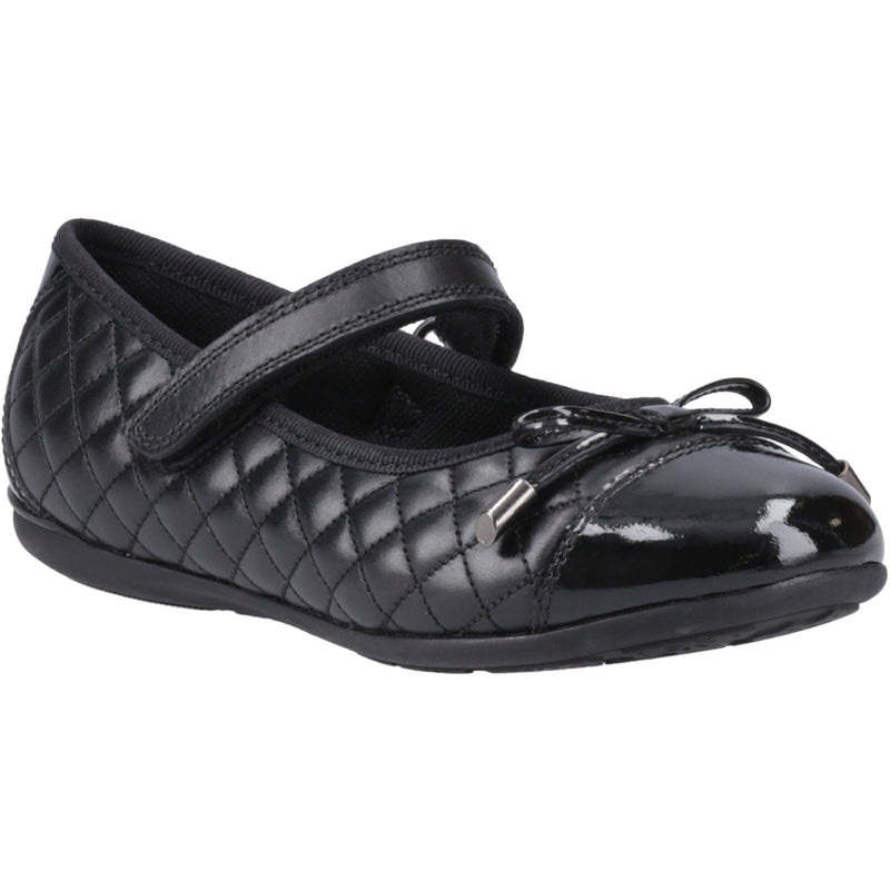 Hush Puppies Lottie Leather Girls's Black Ballet Flats