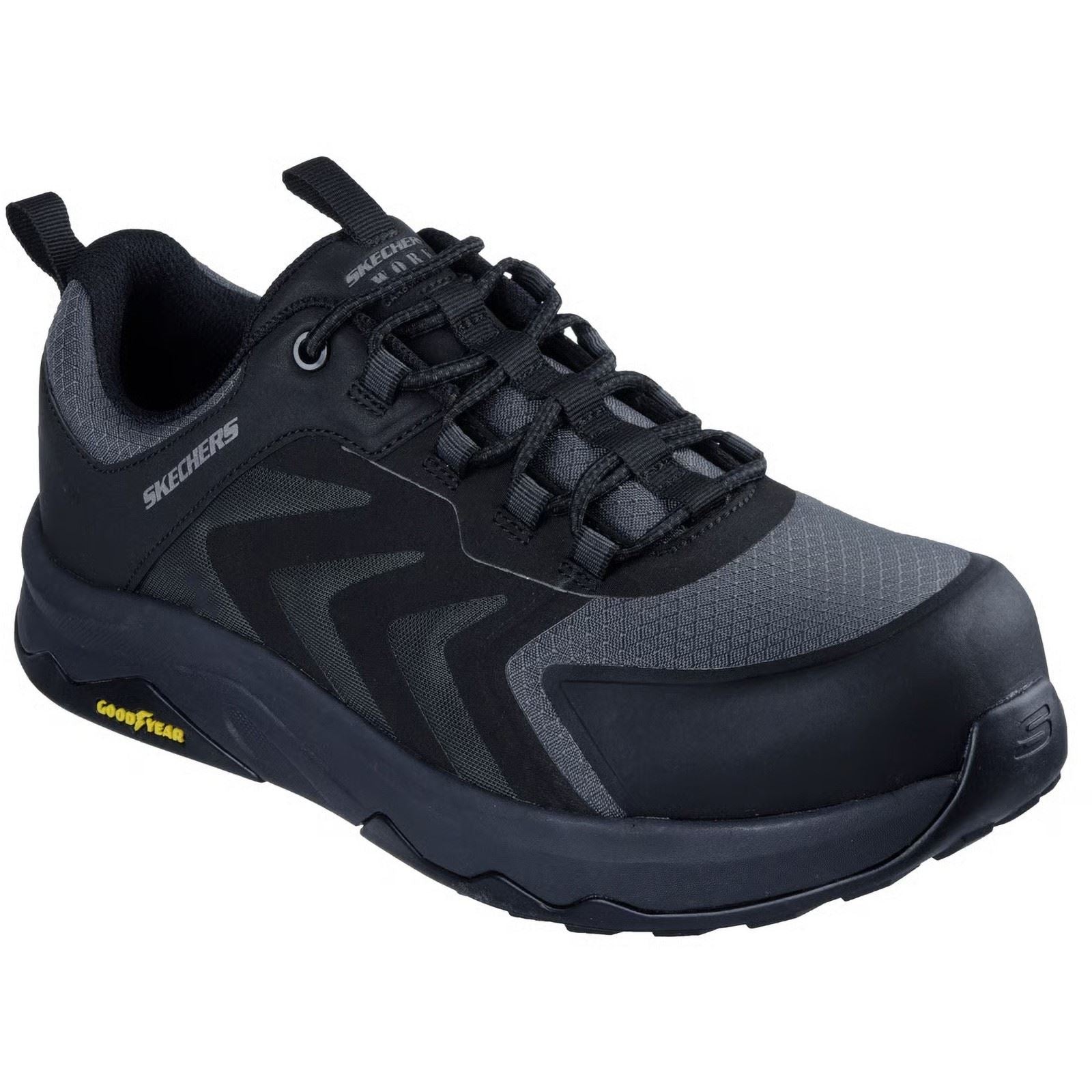 Skechers Workwear Speed-Flex Trekker Nylon Men's Black Safety Sneakers