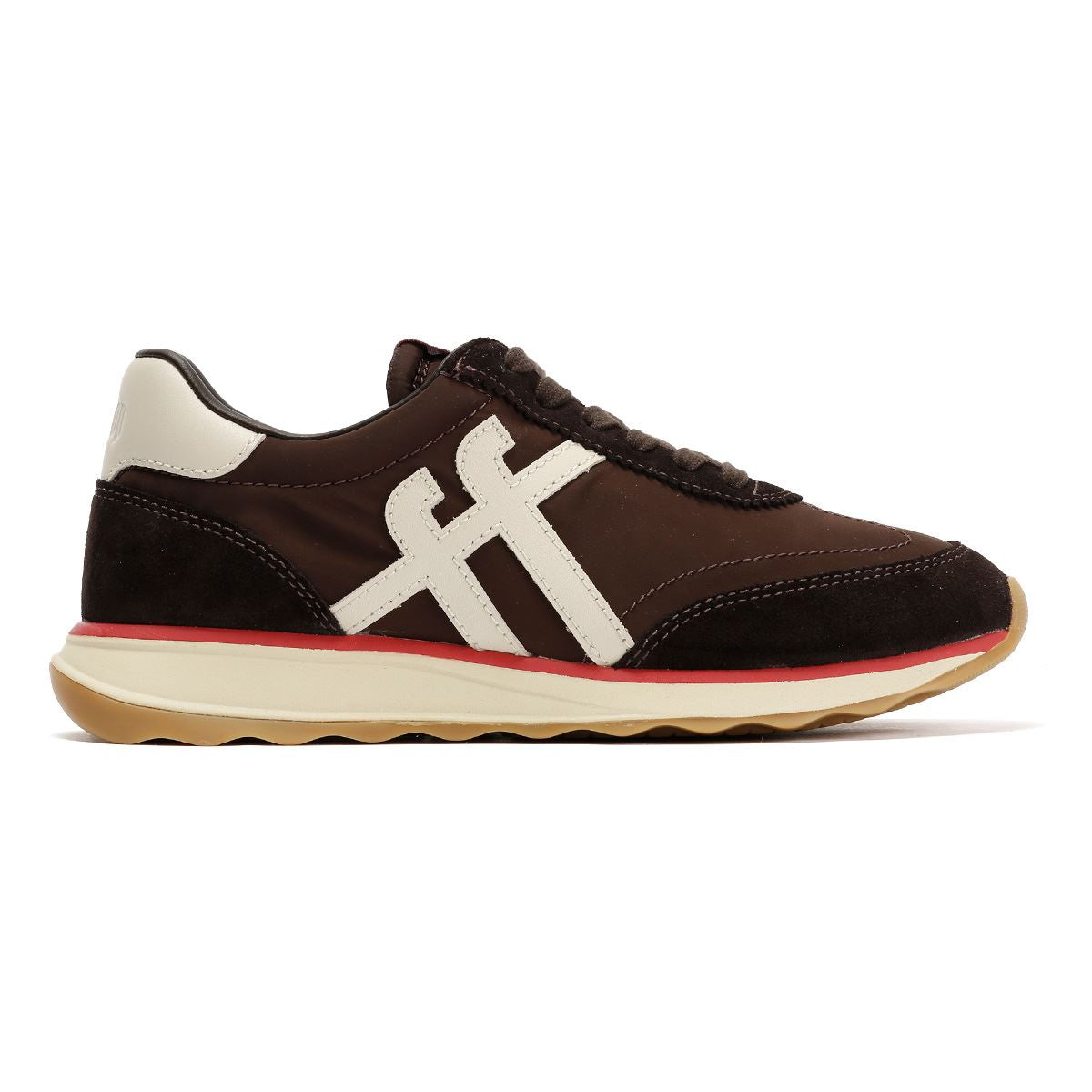FitFlop Retro-Q FF Nylon Women's Chocolate Brown/Paris Beige Sneakers
