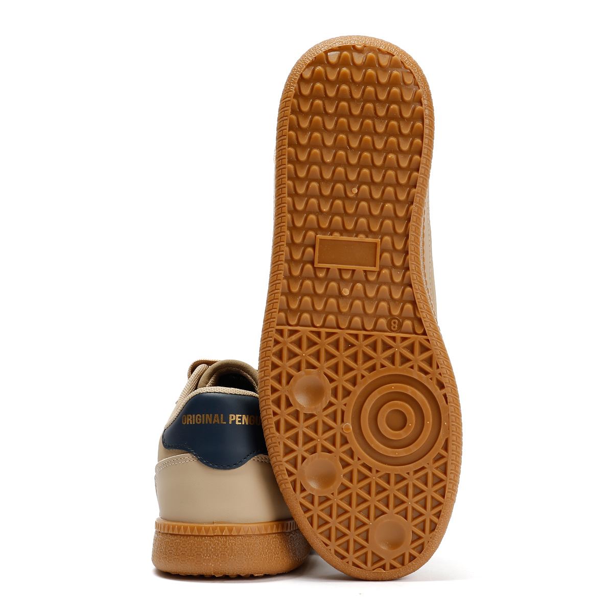 Penguin Striker Men's Beige/Navy Sneakers