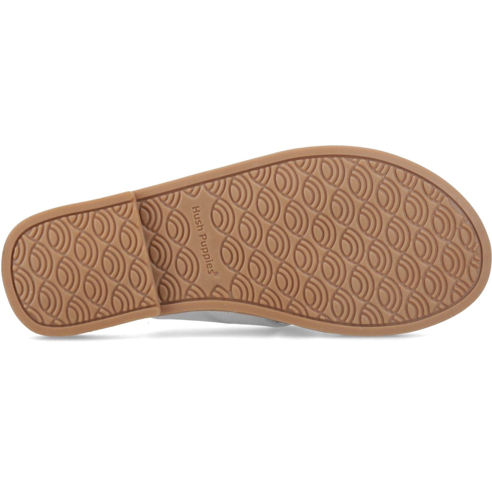Hush Puppies Amy Wide Fit Leather Women's Silver Standard Sandals