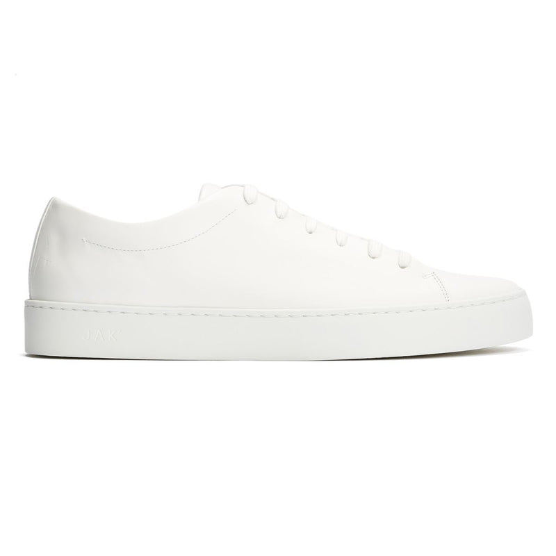 JAK Royal Leather Men's White Sneakers