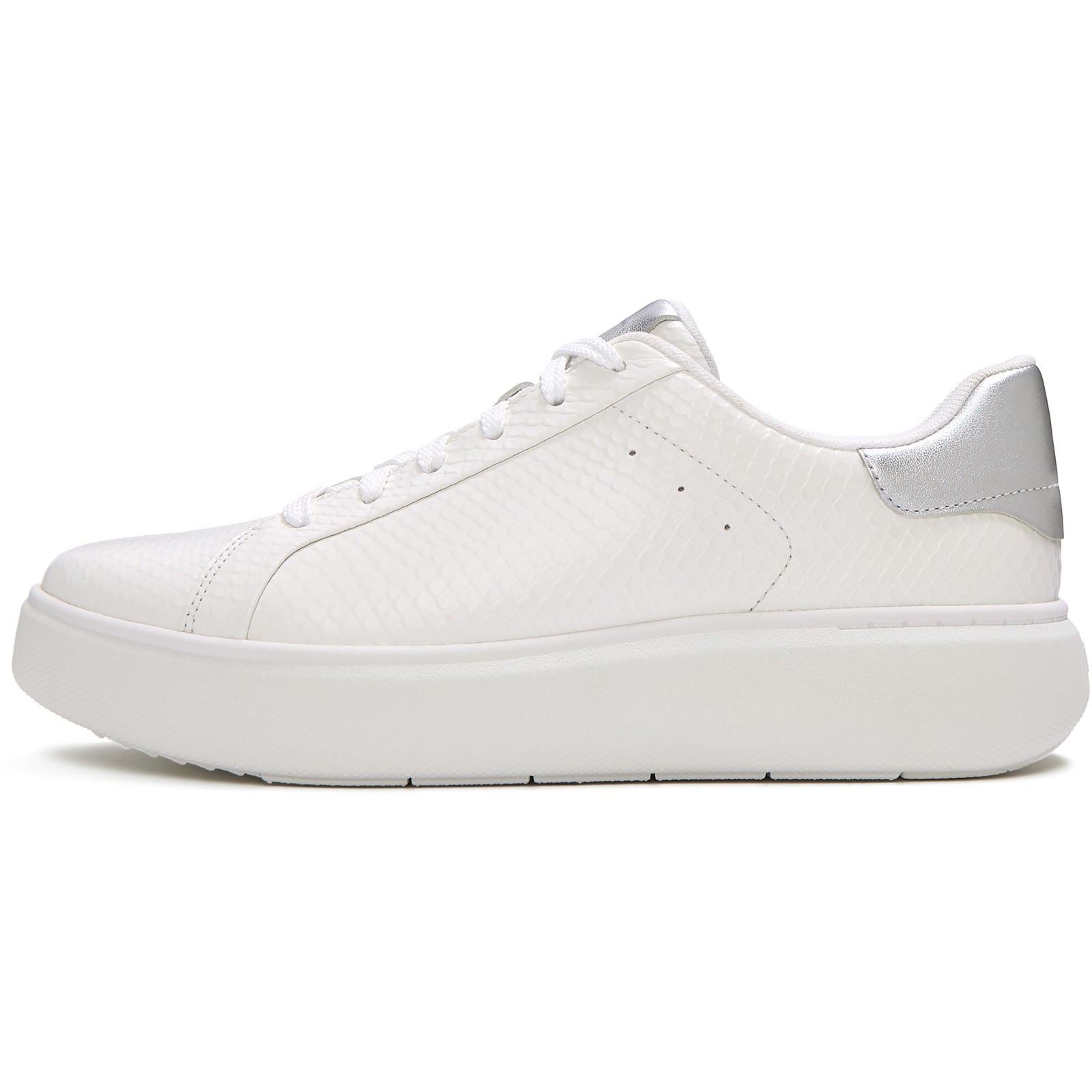 Fitflop RTG Lace Up Leather Women's Urban White/Silver Trainers