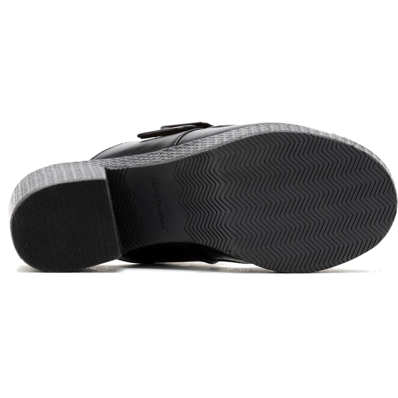 Hush Puppies Poppy Leather Women's Black Heels