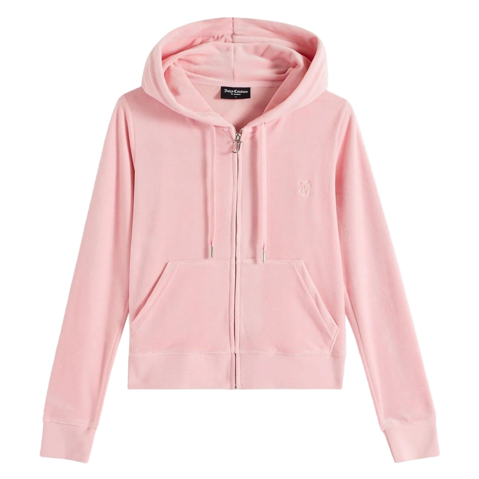 Juicy Couture Robertson Classic Jacket Polyester Women's Pink Hooded Sweatshirt