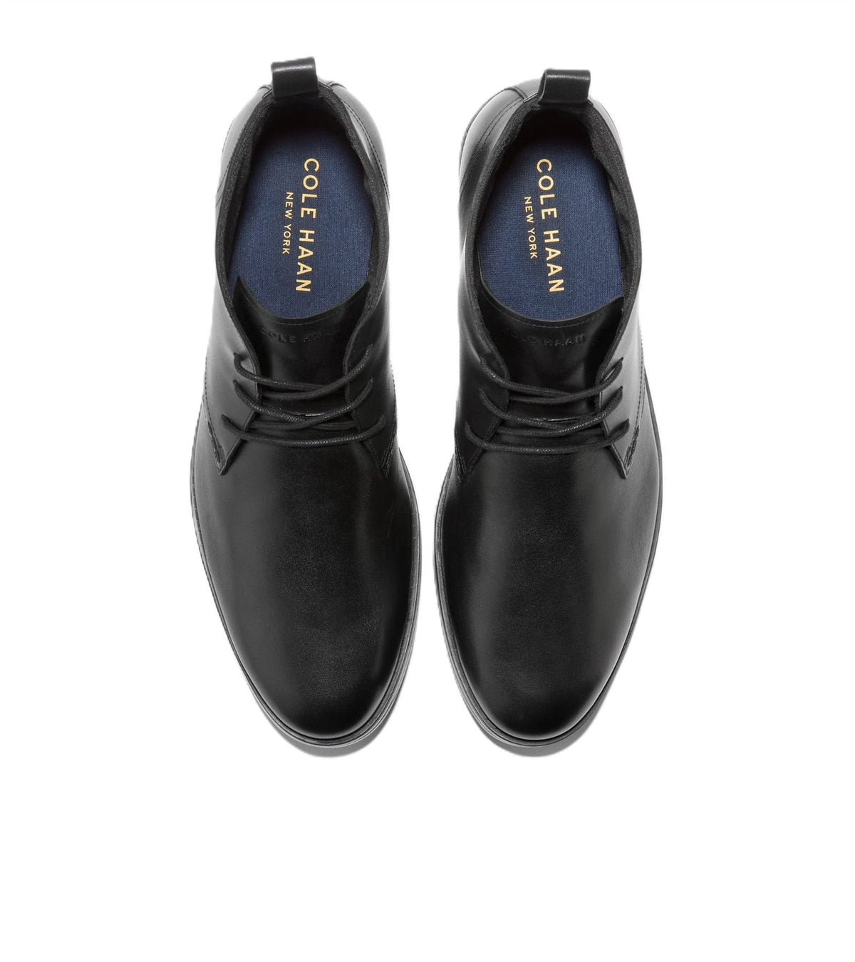 Cole Haan Newmark Grand Flexcraft Leather Men's Black Chukka Boots