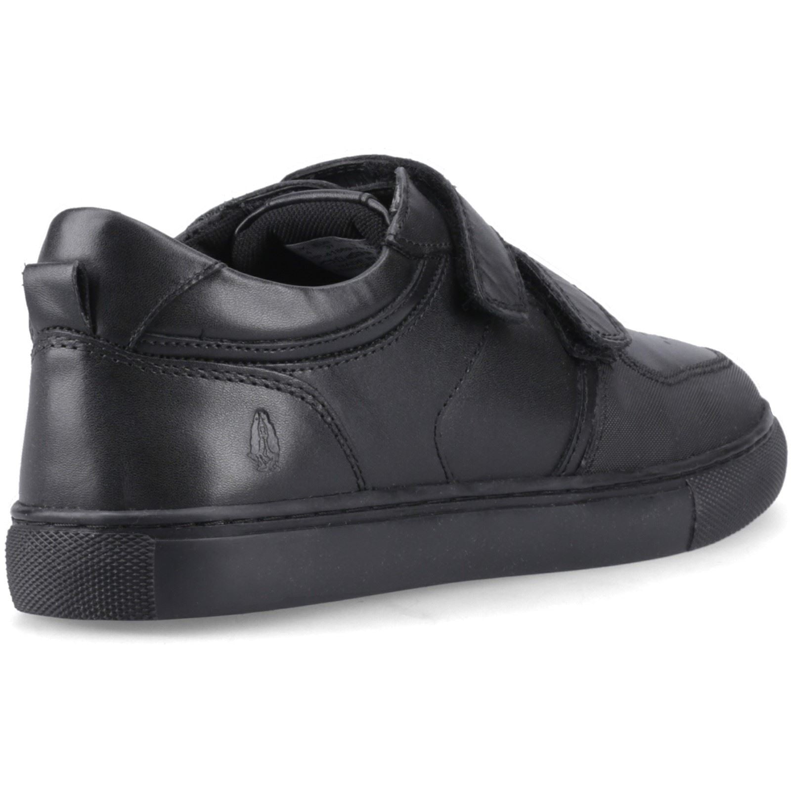 Hush Puppies Daxton Leather Boy's Black Trainers