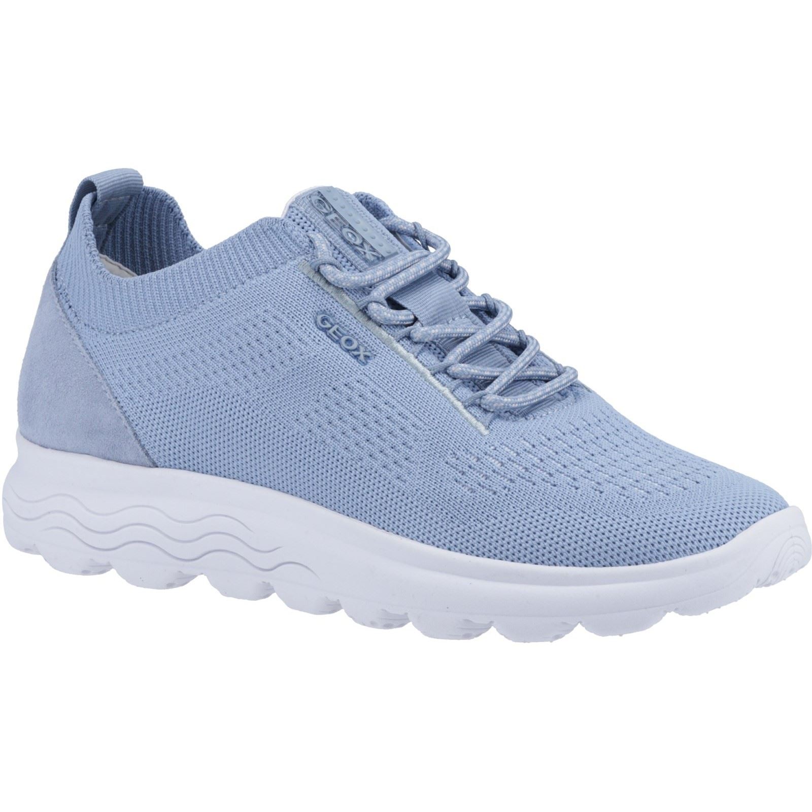 Geox D Spherica A Leather Women's Light Sky Sneakers