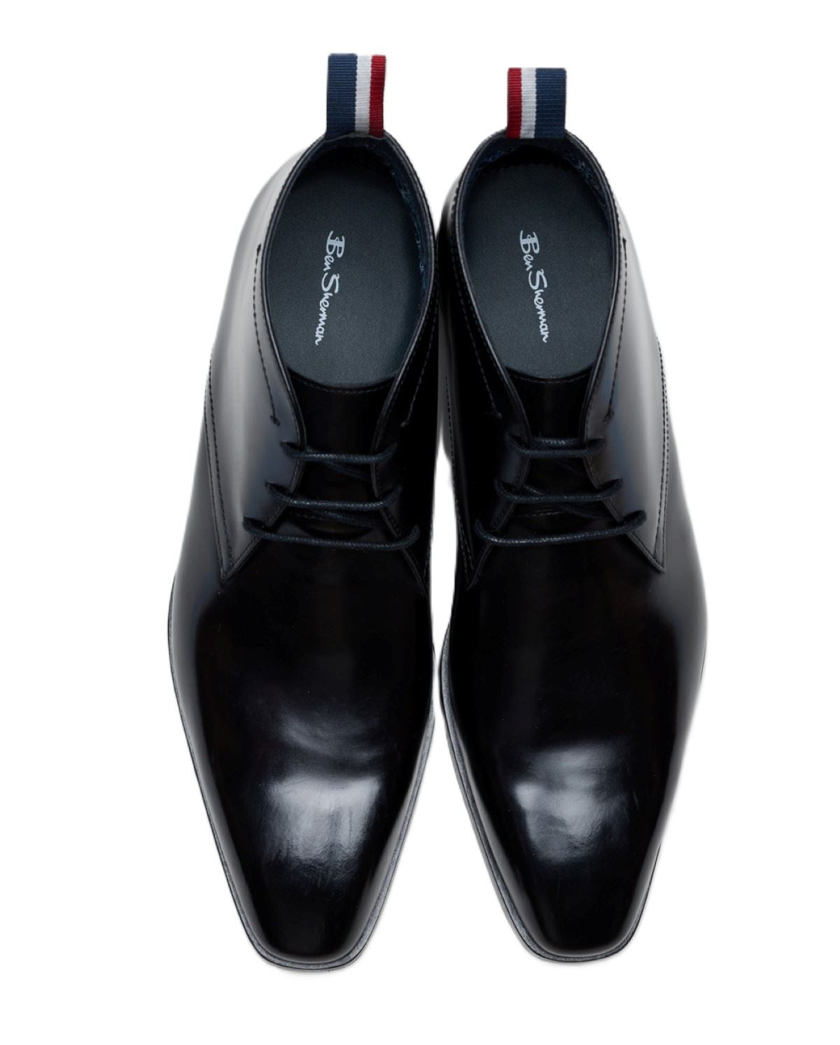 Ben Sherman London Brush Off Leather Men's Black Boots