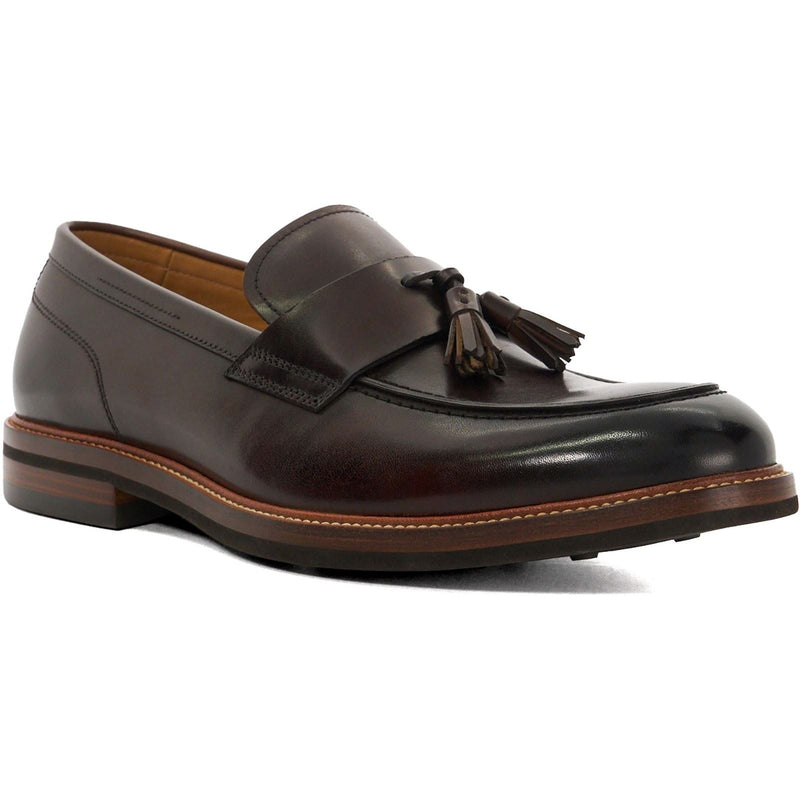 Dune Shaw Leather Men's Brown Loafers