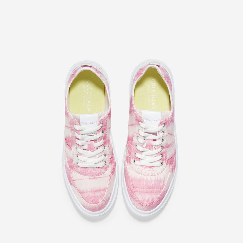 Cole Haan GrandPro Rally Canvas 100% Cotton Women's Pink Ikat Print/Optic White Sneakers