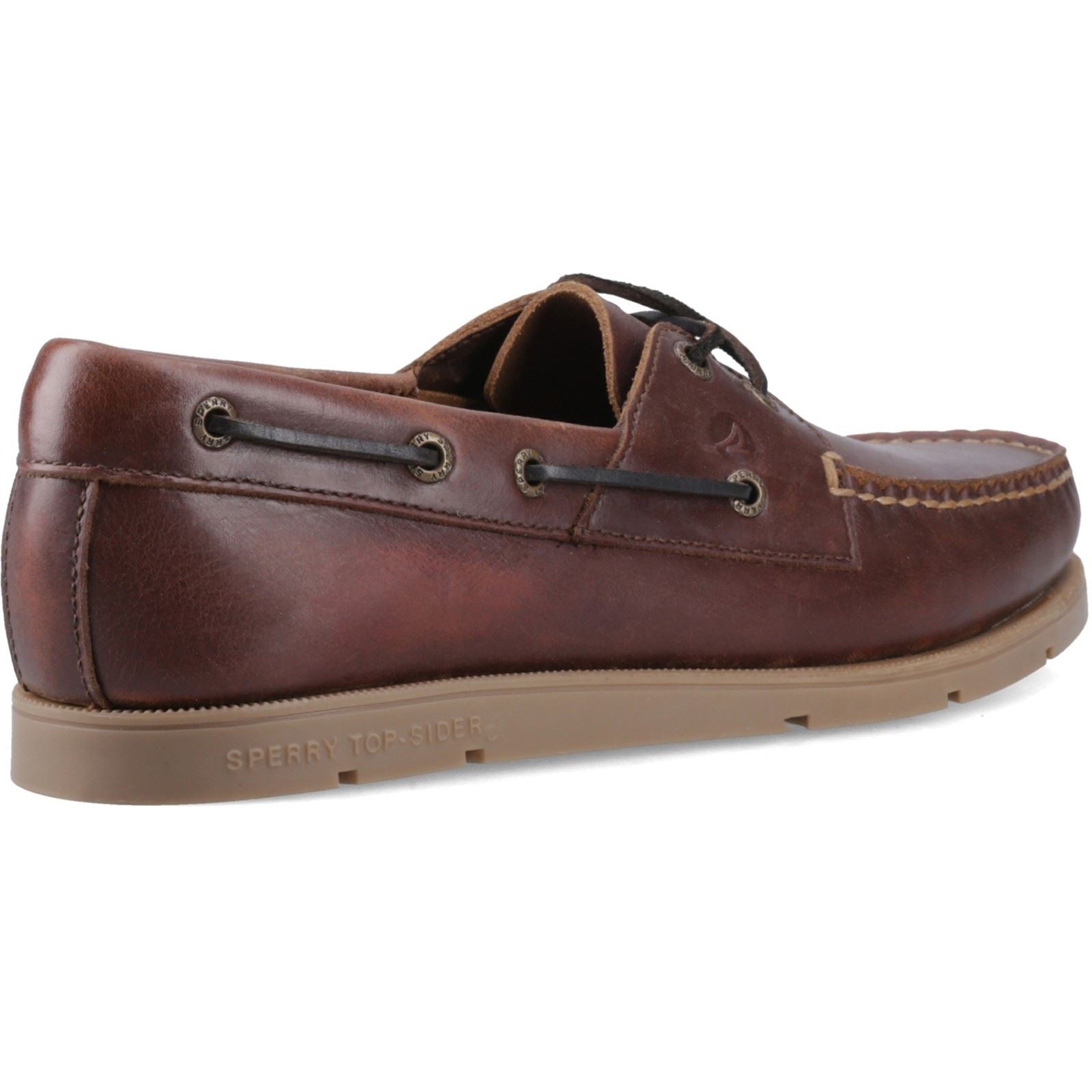 Sperry Oakland 2 Eye Leather Men's Brown Boat Shoes
