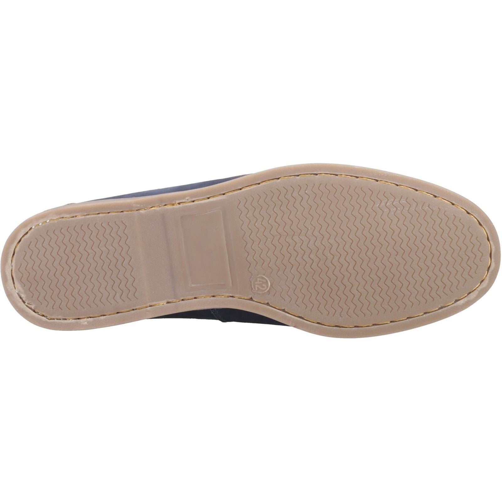 Hush Puppies Wilson Leather Men's Navy/Tan Boat Shoes