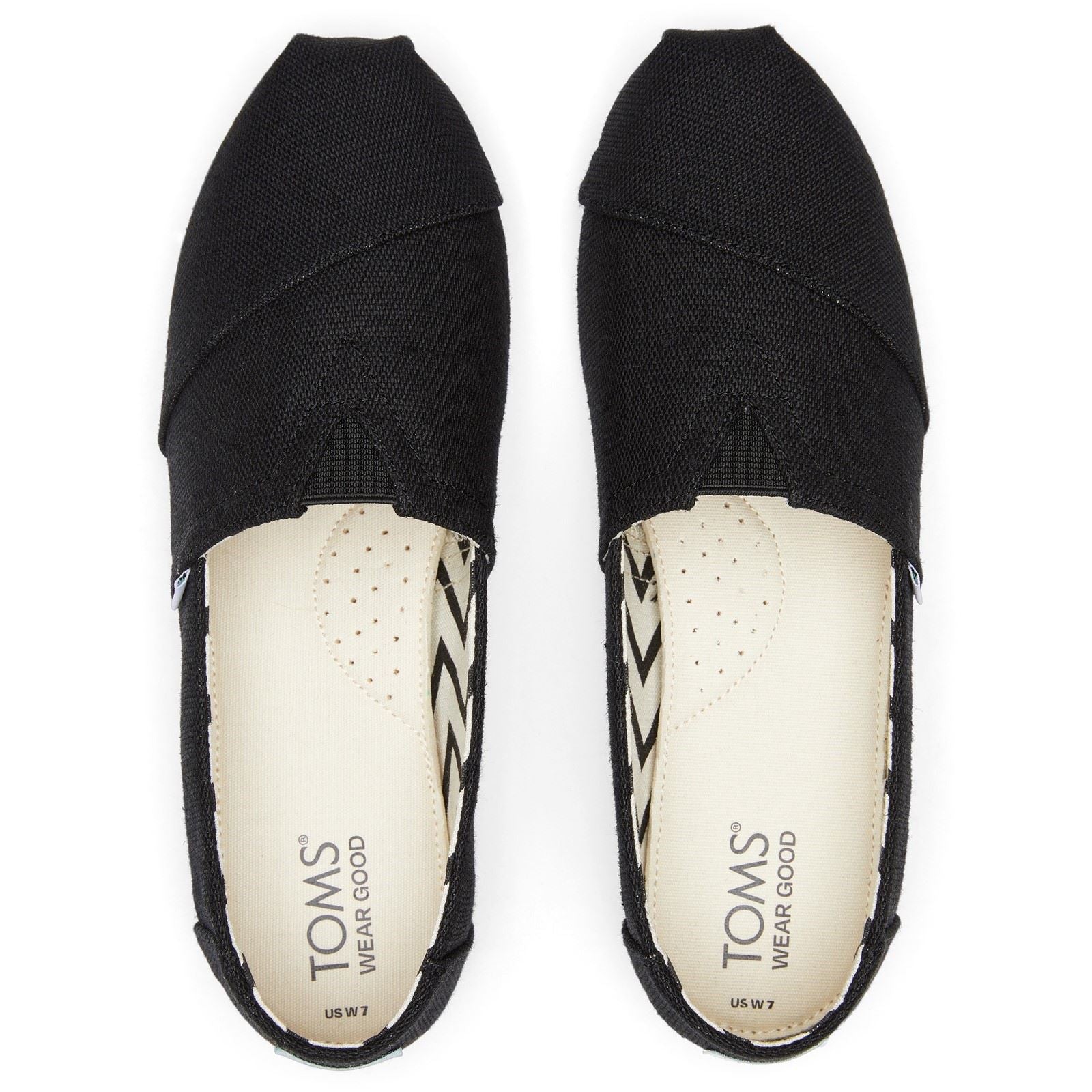 TOMS Alpargata Cotton Women's Black Shoes
