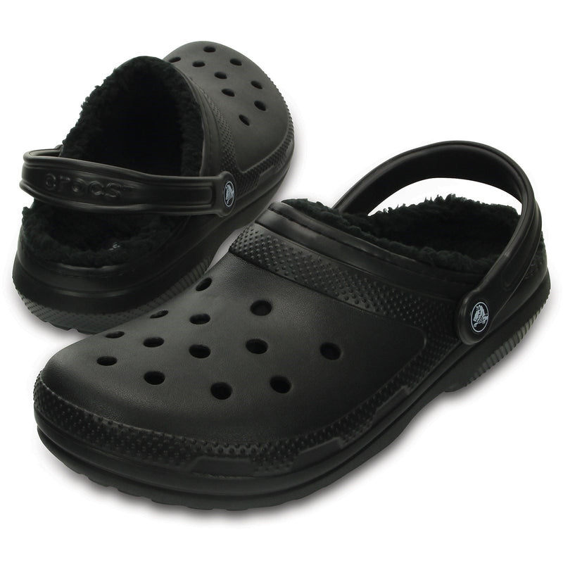 Crocs Classic Lined Thermoplastic Black Clogs